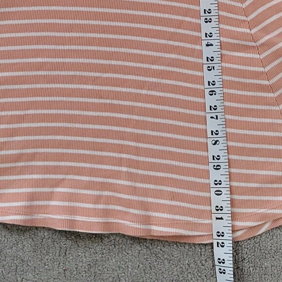 Forever 21 Blush and White Striped T-Shirt Dress Size US S - Picture 7 of 7
